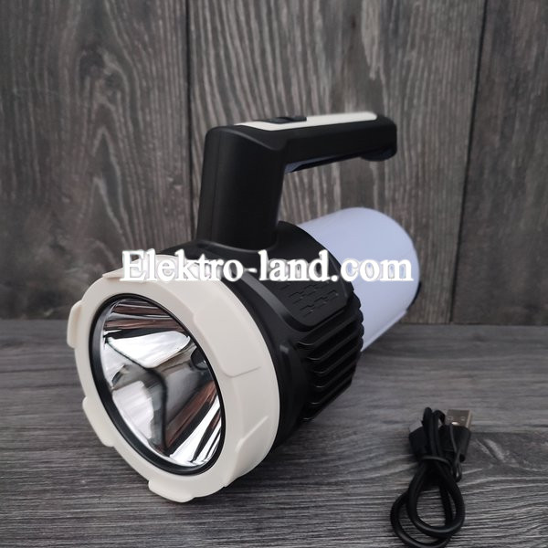 Ручной LED фонарь  CH-22031 аккумуляторный, зарядка USB